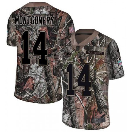 Nike Patriots #14 Ty Montgomery Camo Youth Stitched NFL Limited Rush Realtree Jersey