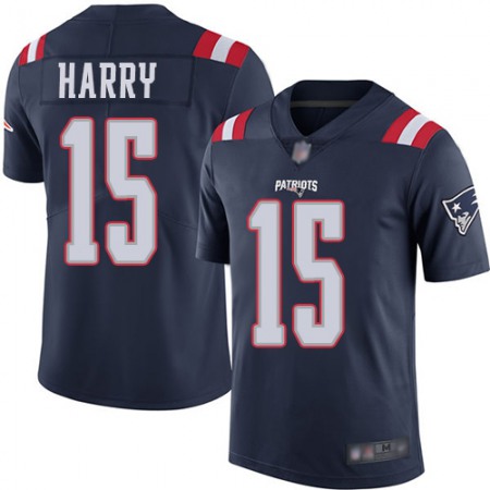 Nike Patriots #15 N'Keal Harry Navy Blue Youth Stitched NFL Limited Rush Jersey