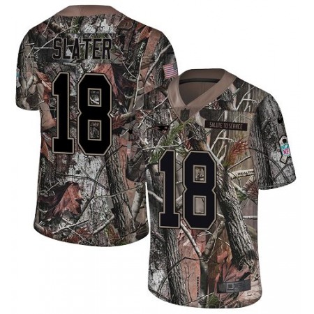 Nike Patriots #18 Matt Slater Camo Youth Stitched NFL Limited Rush Realtree Jersey