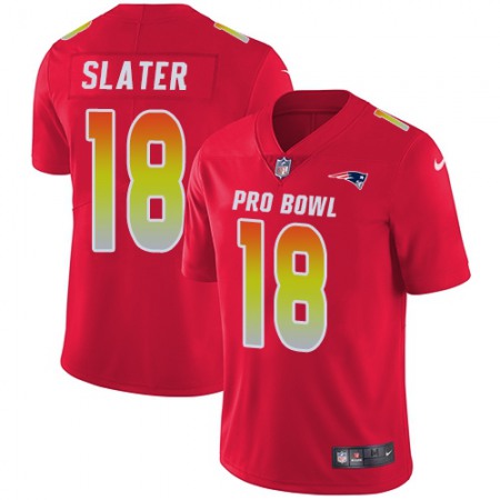 Nike Patriots #18 Matt Slater Red Youth Stitched NFL Limited AFC 2018 Pro Bowl Jersey