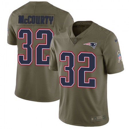 Nike Patriots #32 Devin McCourty Olive Youth Stitched NFL Limited 2017 Salute to Service Jersey