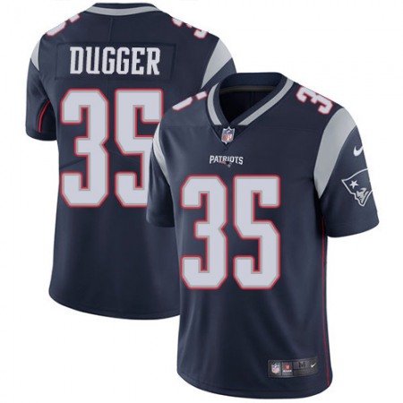 Nike Patriots #35 Kyle Dugger Navy Blue Team Color Youth Stitched NFL Vapor Untouchable Limited Jersey