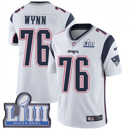 Nike Patriots #76 Isaiah Wynn White Super Bowl LIII Bound Youth Stitched NFL Vapor Untouchable Limited Jersey