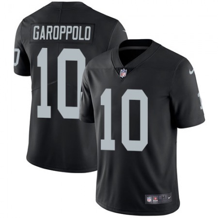 Nike Raiders #10 Jimmy Garoppolo Black Team Color Youth Stitched NFL Vapor Untouchable Limited Jersey