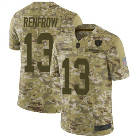 Nike Raiders #13 Hunter Renfrow Camo Youth Stitched NFL Limited 2018 Salute to Service Jersey