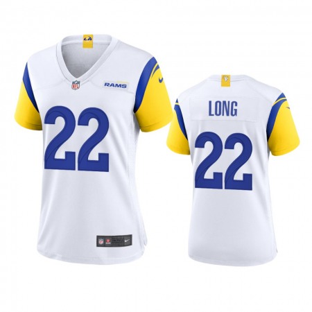 Los Angeles Rams #22 David Long Women's Nike Alternate Game NFL Jersey - White