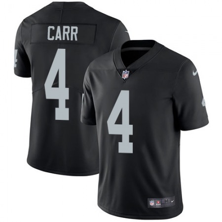 Nike Raiders #4 Derek Carr Black Team Color Youth Stitched NFL Vapor Untouchable Limited Jersey