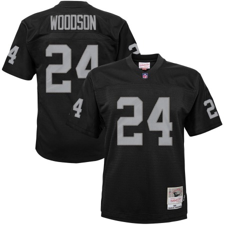 Youth Las Vegas Raiders #24 Charles Woodson Mitchell & Ness Black 1998 Legacy Retired Player Jersey