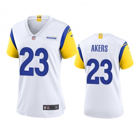 Los Angeles Rams #23 Cam Akers Women's Nike Alternate Game NFL Jersey - White