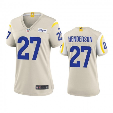 Los Angeles Rams #27 Darrell Henderson Women's Nike Game NFL Jersey - Bone