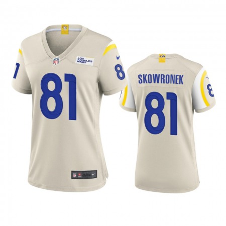 Los Angeles Rams #81 Ben Skowronek Women's Nike Game NFL Jersey - Bone
