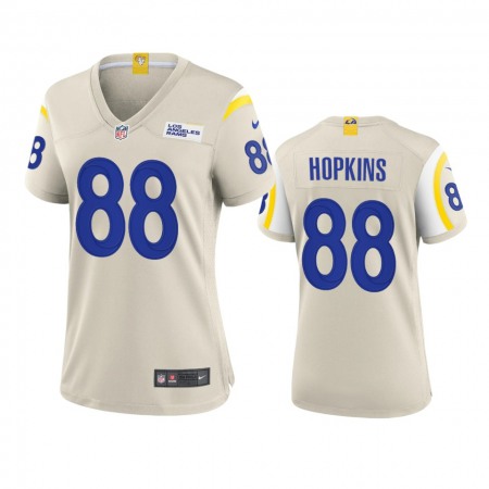 Los Angeles Rams #88 Brycen Hopkins Women's Nike Game NFL Jersey - Bone