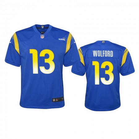 Los Angeles Rams #13 John Wolford Youth Nike Game NFL Jersey - Royal