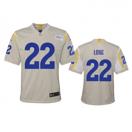 Los Angeles Rams #22 David Long Youth Nike Game NFL Jersey - Bone