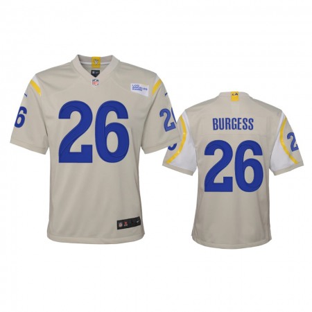 Los Angeles Rams #26 Terrell Burgess Youth Nike Game NFL Jersey - Bone