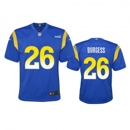 Los Angeles Rams #26 Terrell Burgess Youth Nike Game NFL Jersey - Royal