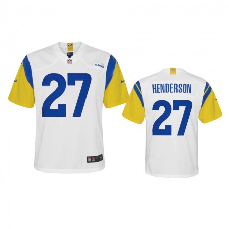 Los Angeles Rams #27 Darrell Henderson Youth Nike Alternate Game NFL Jersey - White