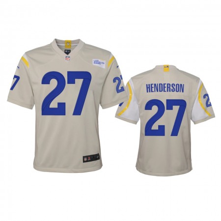 Los Angeles Rams #27 Darrell Henderson Youth Nike Game NFL Jersey - Bone