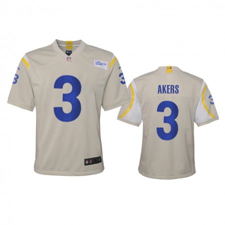 Los Angeles Rams #3 Cam Akers Youth Nike Game NFL Jersey - Bone