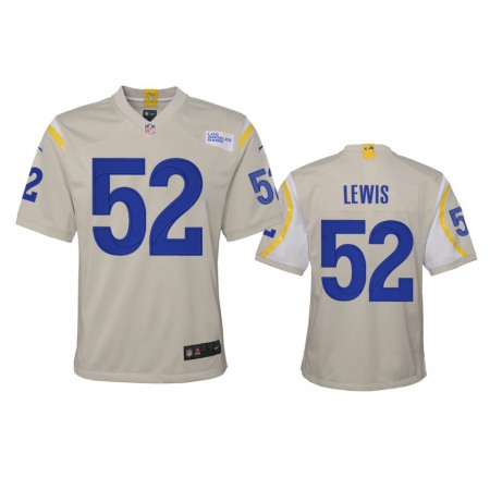 Los Angeles Rams #52 Terrell Lewis Youth Nike Game NFL Jersey - Bone
