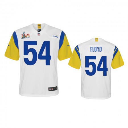 Los Angeles Rams #54 Leonard Floyd Youth Super Bowl LVI Patch Nike Alternate Game NFL Jersey - White