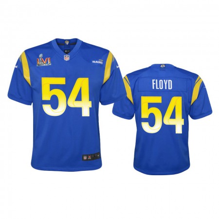 Los Angeles Rams #54 Leonard Floyd Youth Super Bowl LVI Patch Nike Game NFL Jersey - Royal