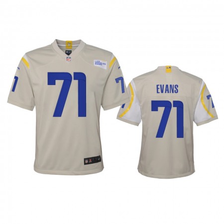 Los Angeles Rams #71 Bobby Evans Youth Nike Game NFL Jersey - Bone