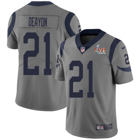 Nike Rams #21 Donte Deayon Gray Super Bowl LVI Patch Youth Stitched NFL Limited Inverted Legend Jersey