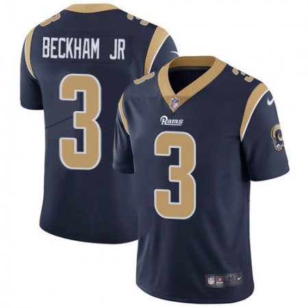 Nike Rams #3 Odell Beckham Jr. Navy Blue Team Color Youth Stitched NFL Vapor Untouchable Limited Jersey
