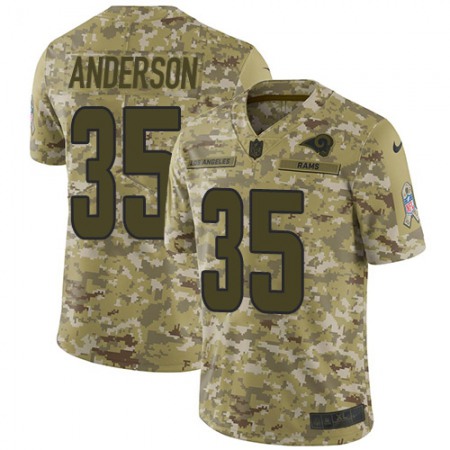 Nike Rams #35 C.J. Anderson Camo Youth Stitched NFL Limited 2018 Salute to Service Jersey