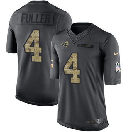 Nike Rams #4 Jordan Fuller Black Youth Stitched NFL Limited 2016 Salute to Service Jersey