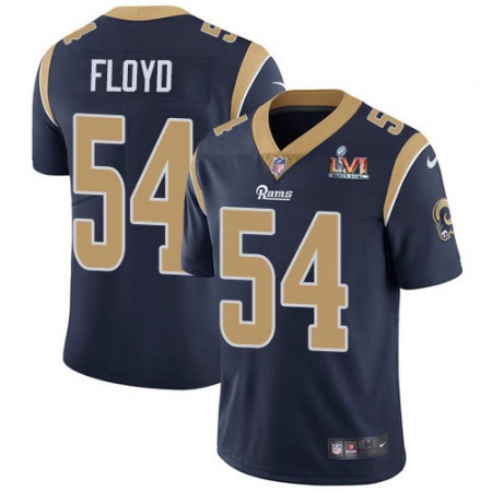 Nike Rams #54 Leonard Floyd Navy Blue Team Color Super Bowl LVI Patch Youth Stitched NFL Vapor Untouchable Limited Jersey