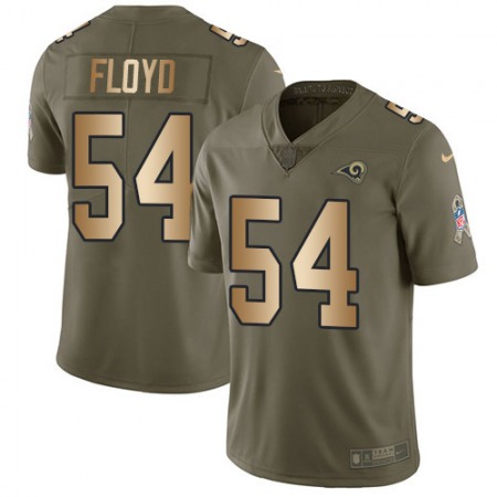 Nike Rams #54 Leonard Floyd Olive/Gold Youth Stitched NFL Limited 2017 Salute To Service Jersey