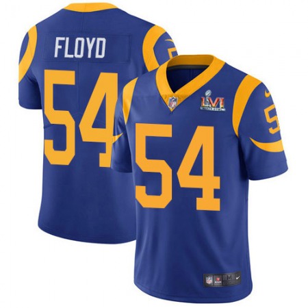 Nike Rams #54 Leonard Floyd Royal Blue Alternate Super Bowl LVI Patch Youth Stitched NFL Vapor Untouchable Limited Jersey