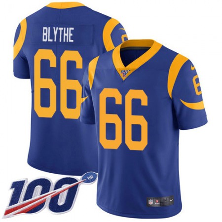Nike Rams #66 Austin Blythe Royal Blue Alternate Youth Stitched NFL 100th Season Vapor Untouchable Limited Jersey