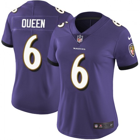 Nike Ravens #6 Patrick Queen Purple Team Color Women's Stitched NFL Vapor Untouchable Limited Jersey