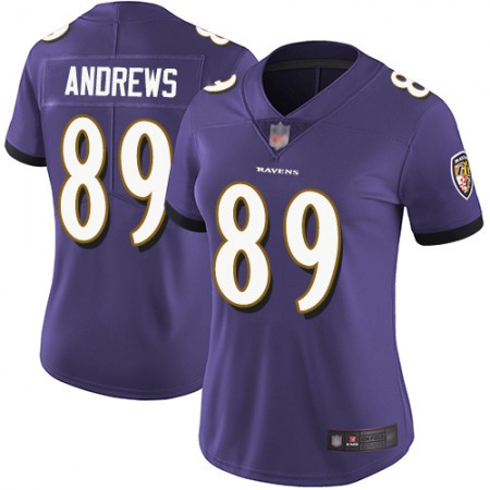 Nike Ravens #89 Mark Andrews Purple Team Color Women's Stitched NFL Vapor Untouchable Limited Jersey