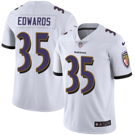 Nike Ravens #35 Gus Edwards White Youth Stitched NFL Vapor Untouchable Limited Jersey