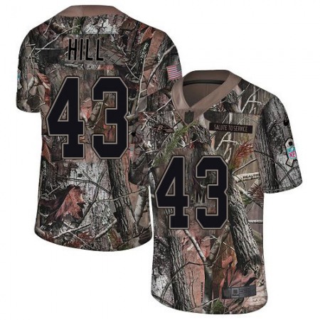 Nike Ravens #43 Justice Hill Camo Youth Stitched NFL Limited Rush Realtree Jersey