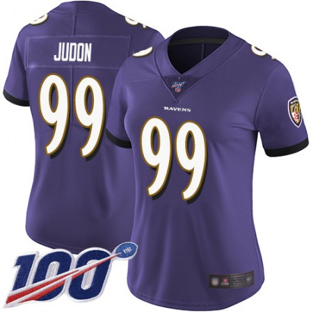 Nike Ravens #99 Matthew Judon Purple Team Color Women's Stitched NFL 100th Season Vapor Untouchable Limited Jersey