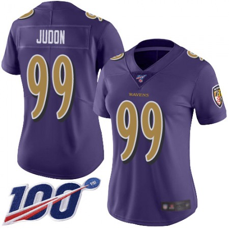 Nike Ravens #99 Matthew Judon Purple Women's Stitched NFL Limited Rush 100th Season Jersey