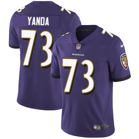 Nike Ravens #73 Marshal Yanda Purple Team Color Youth Stitched NFL Vapor Untouchable Limited Jersey