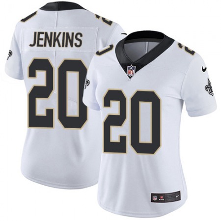 Nike Saints #20 Janoris Jenkins White Women's Stitched NFL Vapor Untouchable Limited Jersey