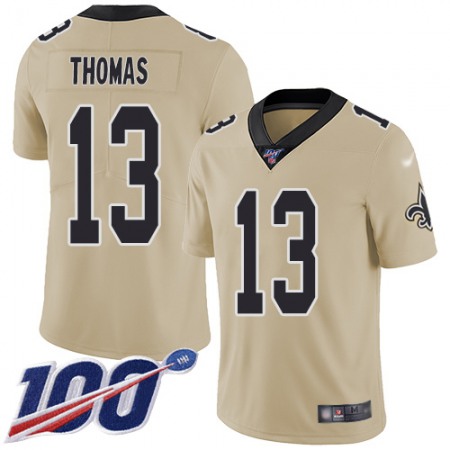 Nike Saints #13 Michael Thomas Gold Youth Stitched NFL Limited Inverted Legend 100th Season Jersey