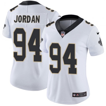 Nike Saints #94 Cameron Jordan White Women's Stitched NFL Vapor Untouchable Limited Jersey