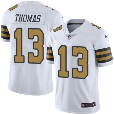 Nike Saints #13 Michael Thomas White Youth Stitched NFL Limited Rush Jersey