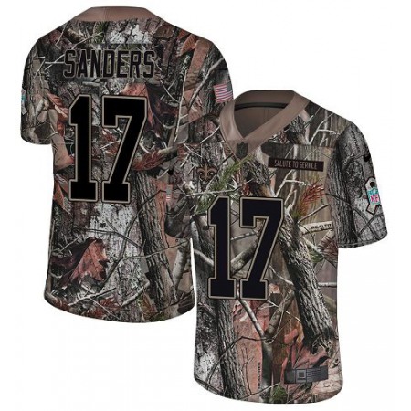Nike Saints #17 Emmanuel Sanders Camo Youth Stitched NFL Limited Rush Realtree Jersey