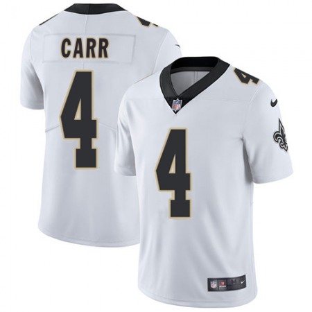 Nike Saints #4 Derek Carr White Youth Stitched NFL Vapor Untouchable Limited Jersey