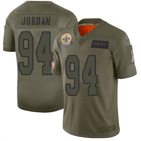 Nike Saints #94 Cameron Jordan Camo Youth Stitched NFL Limited 2019 Salute to Service Jersey