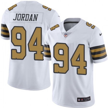 Nike Saints #94 Cameron Jordan White Youth Stitched NFL Limited Rush Jersey